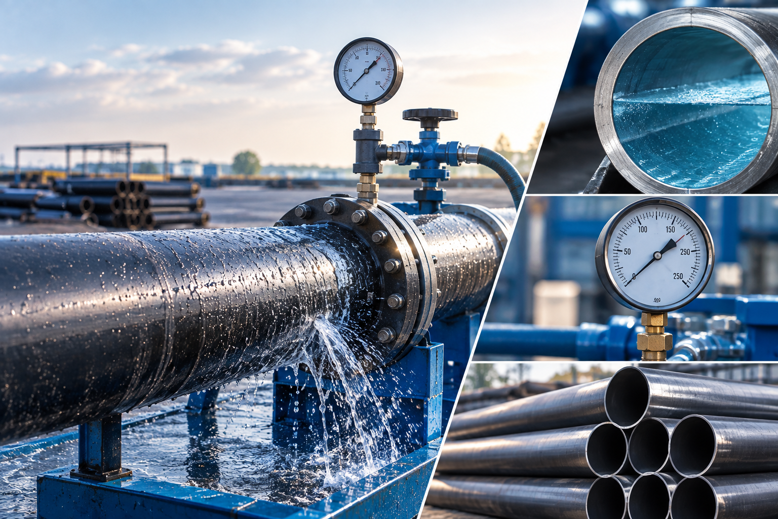 تست هیدرواستاتیک لوله چیست و چگونه انجام می‌شود؟